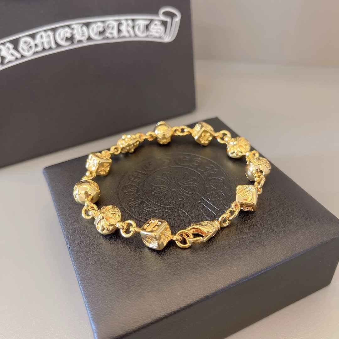 Chrome Hearts Gold Tone Bracelet